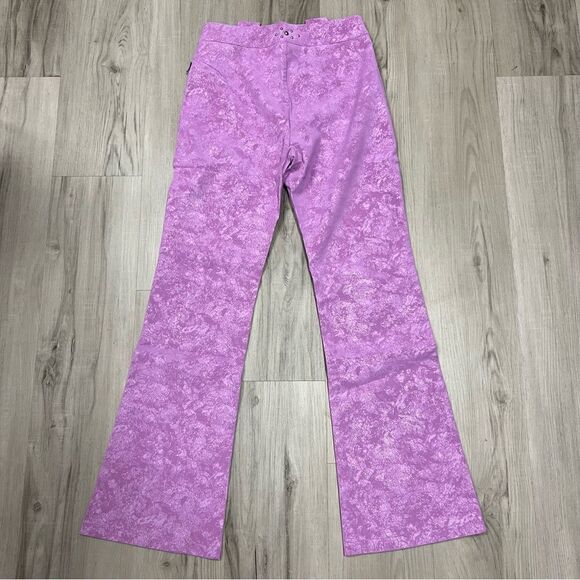 Zemeta for Dolls Kill pink faux leather embossed bootcut pant. Size L. - Picture 3 of 17